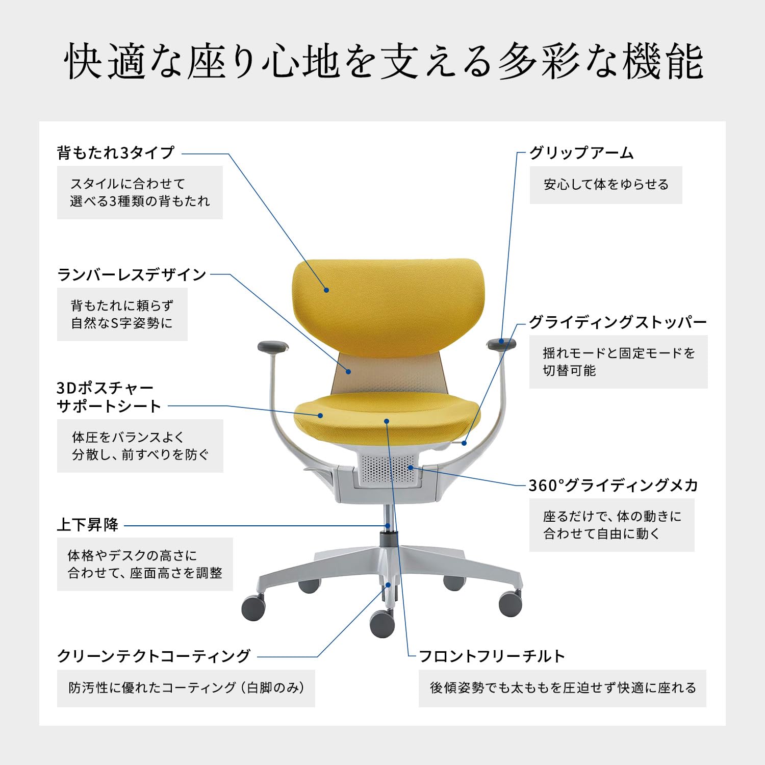 KOKUYO/ing/オリーブイエロー Amazon | 【メーカー配送・設置・組立】コクヨ イング イス オリーブ